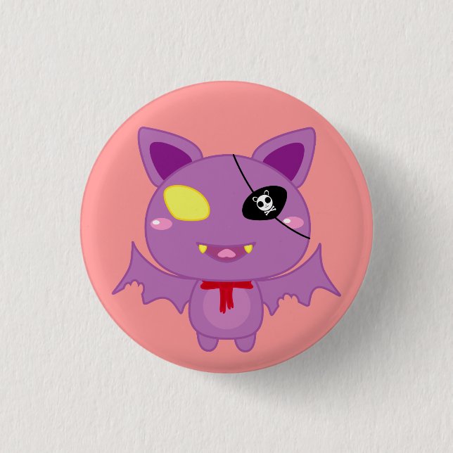 Eitel the Bat 1 Inch Round Button (Front)