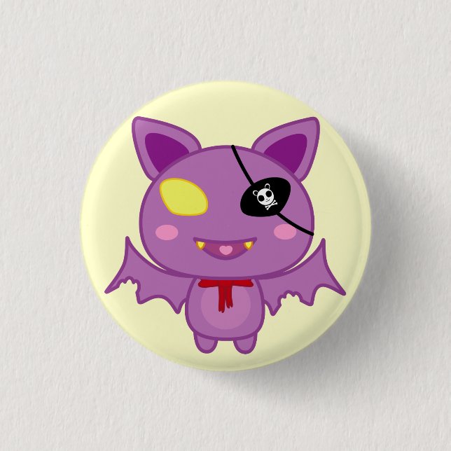 Eitel the Bat 1 Inch Round Button (Front)