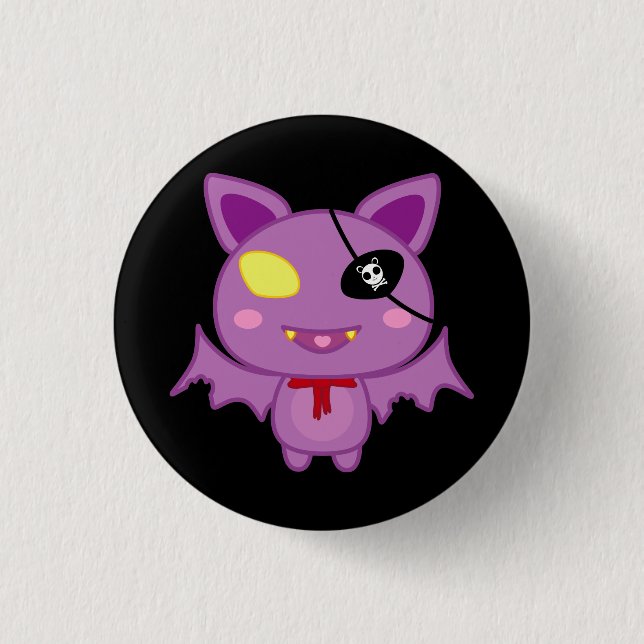 Eitel the Bat 1 Inch Round Button (Front)