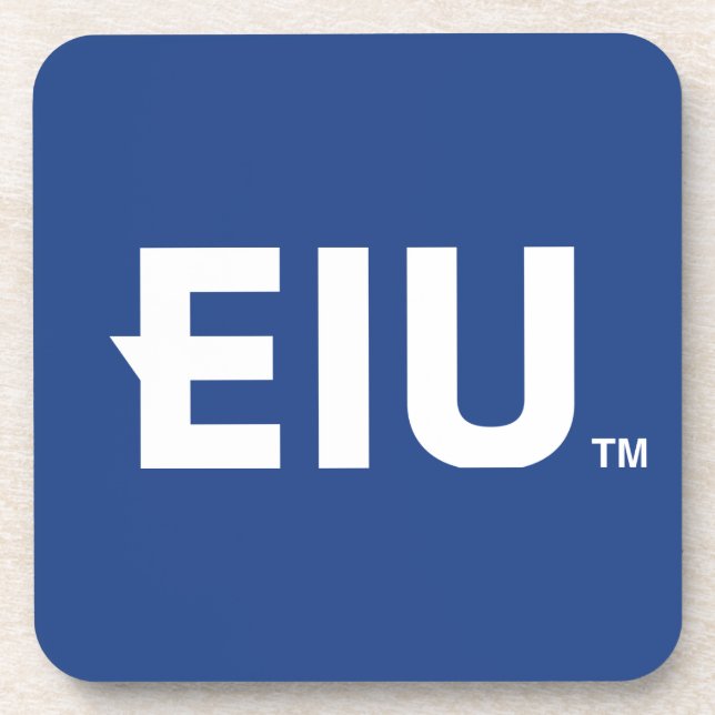 EIU Block Letter Coaster (Front)