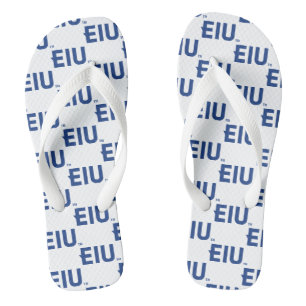 EIU Block Letter Flip Flops