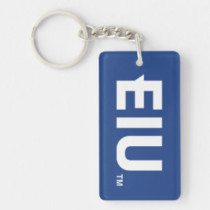 EIU Block Letter Keychain