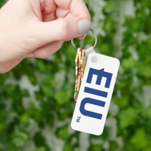 EIU Block Letter Keychain
