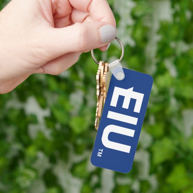 EIU Block Letter Keychain (Hand)
