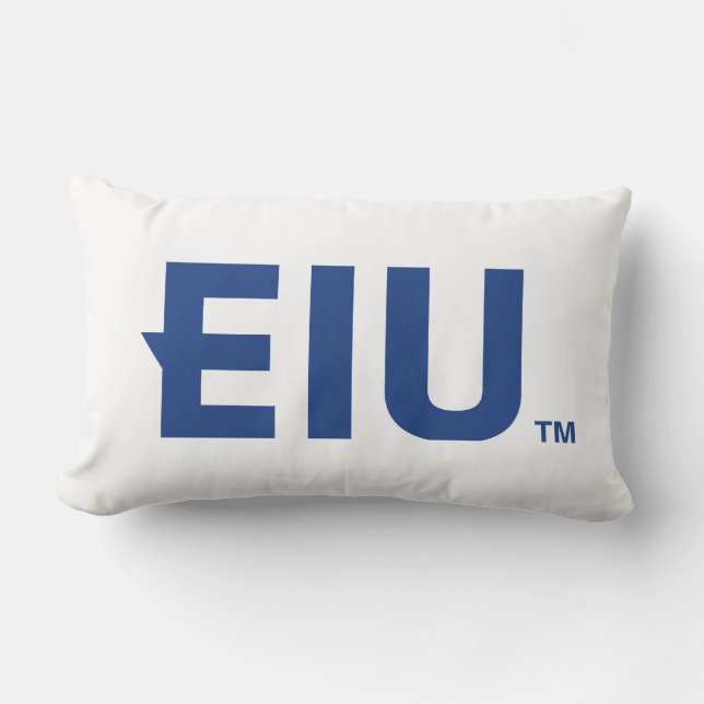 EIU Block Letter Lumbar Pillow (Front)