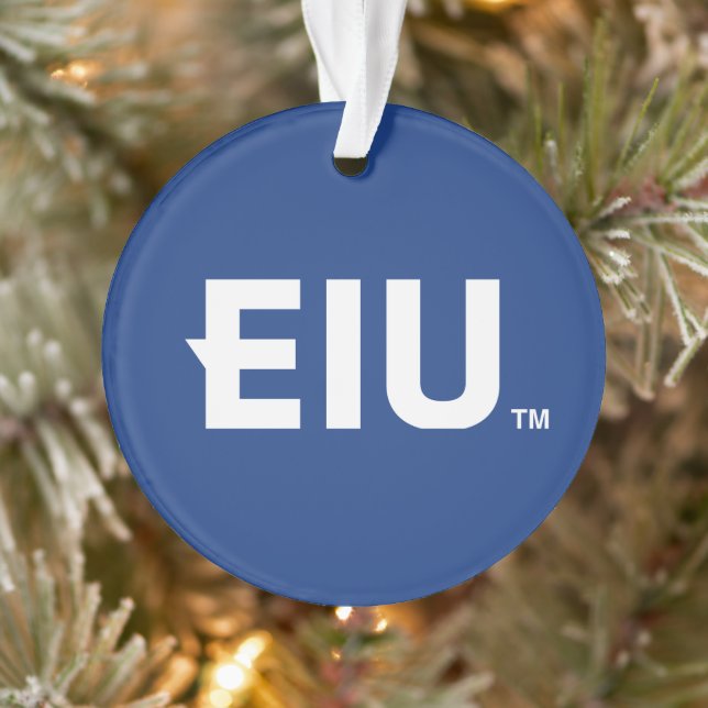 EIU Block Letter Ornament (Tree)