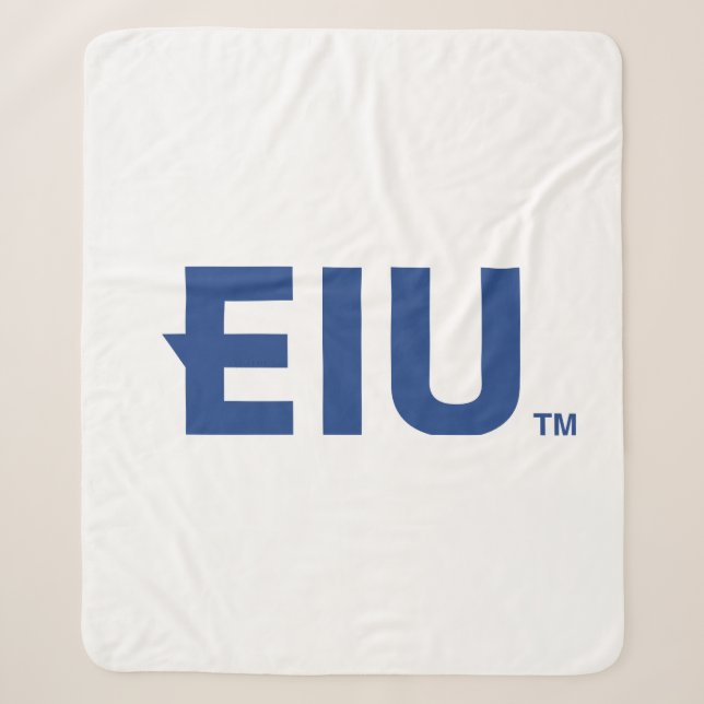 EIU Block Letter Sherpa Blanket (Front)