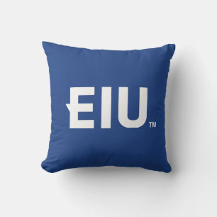 EIU Block Letter Throw Pillow