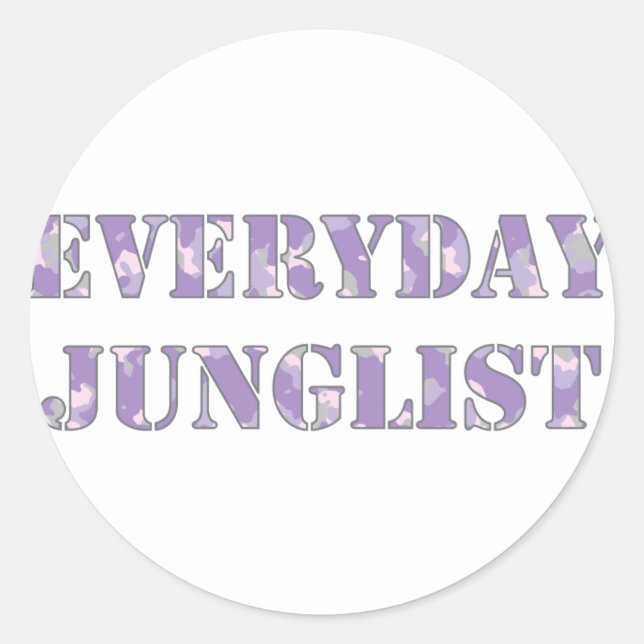 EJPurple Classic Round Sticker (Front)