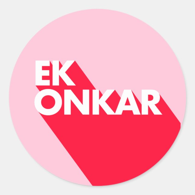 Ek Onkar Contemporary SIkh Sticker (Front)