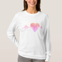 EKG heart medical ekg line pink purple 