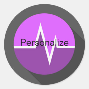 EKG purple sticker