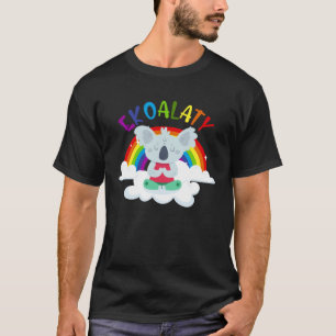 Ekoalaty Koala Bear Colourful Rainbow Gay Lesbian  T-Shirt