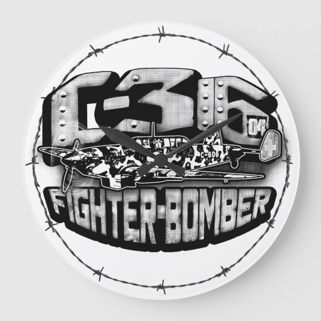 EKW C-36 Large Clock Acrylic Wall Clock (Front)