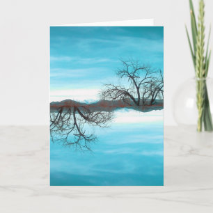 El Abuelo Del Cielo Teal Greeting Card