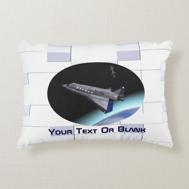 El Al Maslool Space Shuttle Accent Pillow (Front)