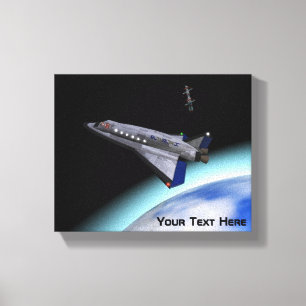 El Al Maslool Space Shuttle Canvas Print