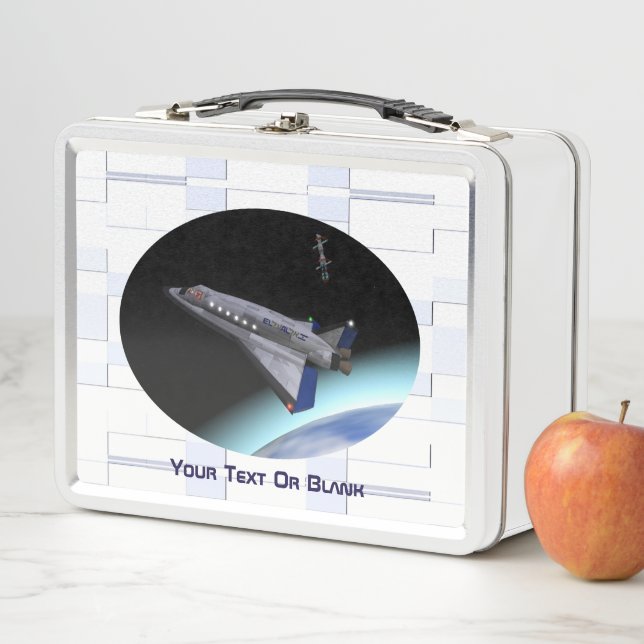 El Al Maslool Space Shuttle Metal Lunch Box (In Situ)