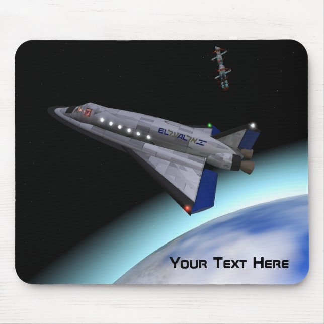 El Al Maslool Space Shuttle Mouse Pad (Front)
