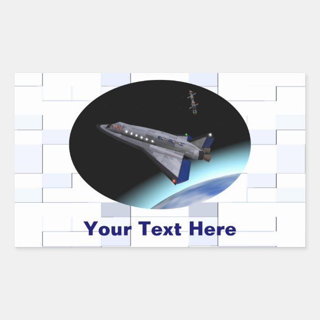 El Al Maslool Space Shuttle Sticker (Front)