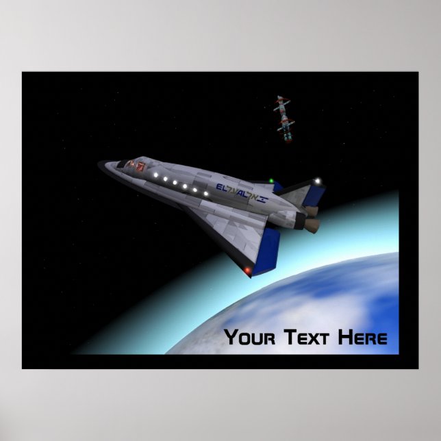El Al Space Shuttle Poster (Front)