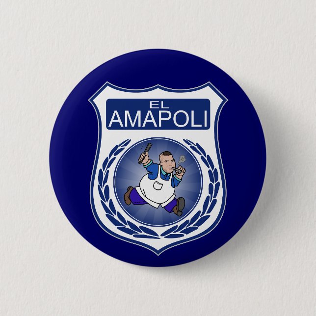 El Amapoli- back regular button (Front)