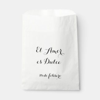 El Amor es Dulce- Customize these favour bags