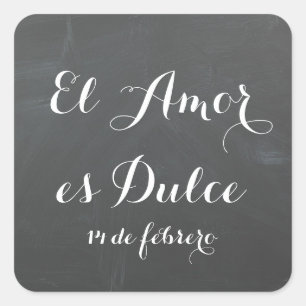 El Amor es Dulce- Customize these stickers
