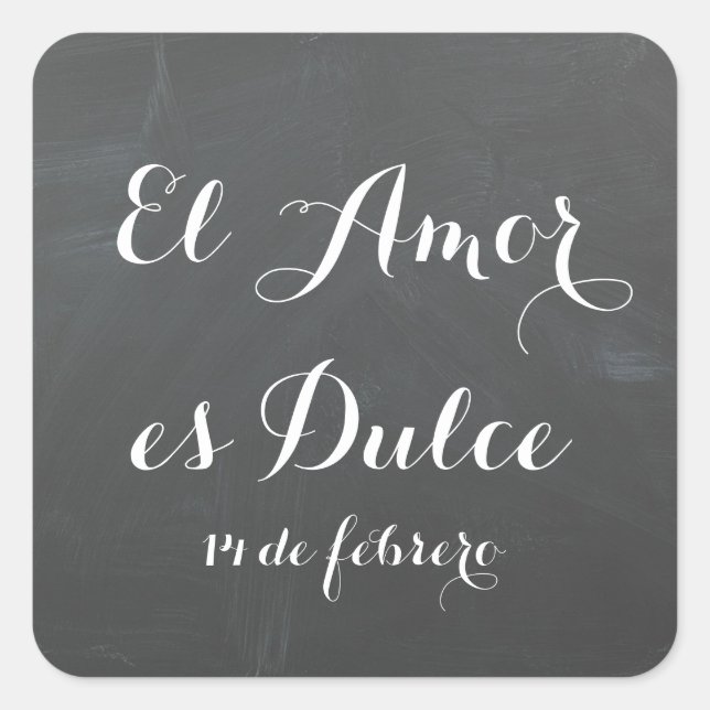 El Amor es Dulce- Customize these stickers (Front)