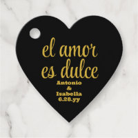 El amor es dulce wedding reception treat for guest