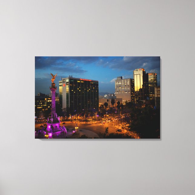 El Angel De Independencia, Mexican Landmark Canvas Print (Front)