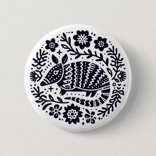 El Armadillo 2 Inch Round Button