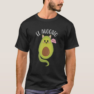 El Avogato cute cats gato avocado mash up T-Shirt