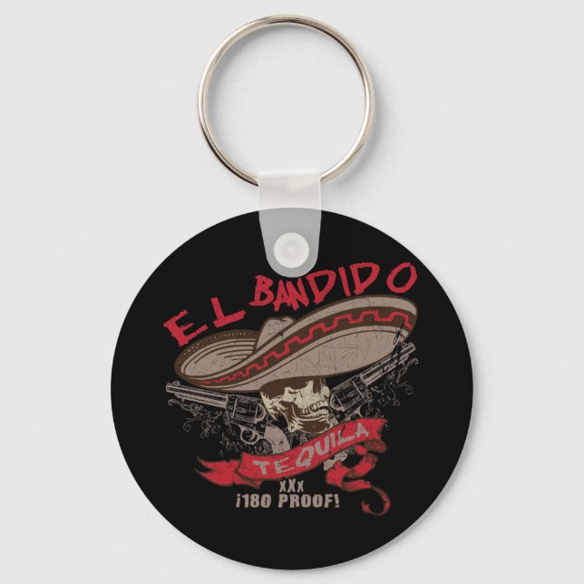El Bandido Tequila Keychain (Front)