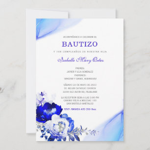 El Bautizo y Primer Añito invitación de nuestra hi Invitation