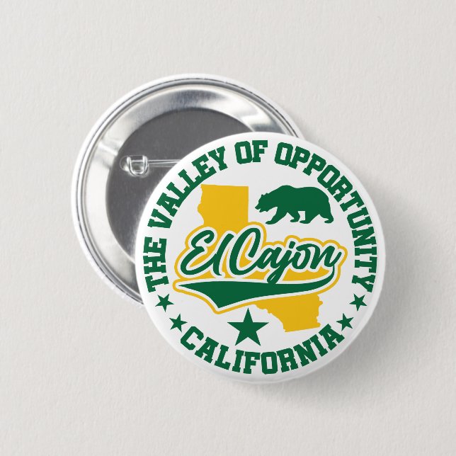 El Cajon,California 2 Inch Round Button (Front & Back)