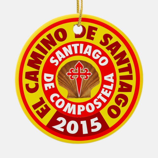 El Camino De Santiago 2015 Ceramic Ornament (Front)