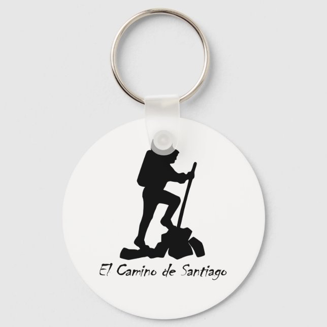 El Camino de Santiago  -  Bucket List Hike Keychain (Front)