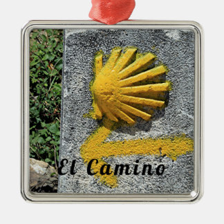 El Camino de Santiago de Compostela, Spain, shell Metal Ornament