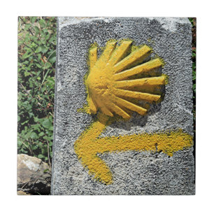 El Camino de Santiago de Compostela, Spain, shell Tile