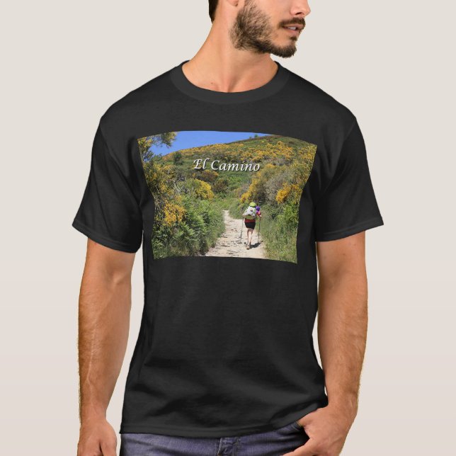 El Camino de Santiago de Compostela, Spain, trail T-Shirt (Front)
