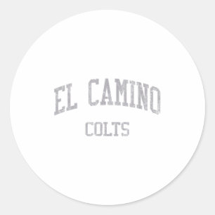 El Camino High School Hs South San Francisco Ca Vi Classic Round Sticker