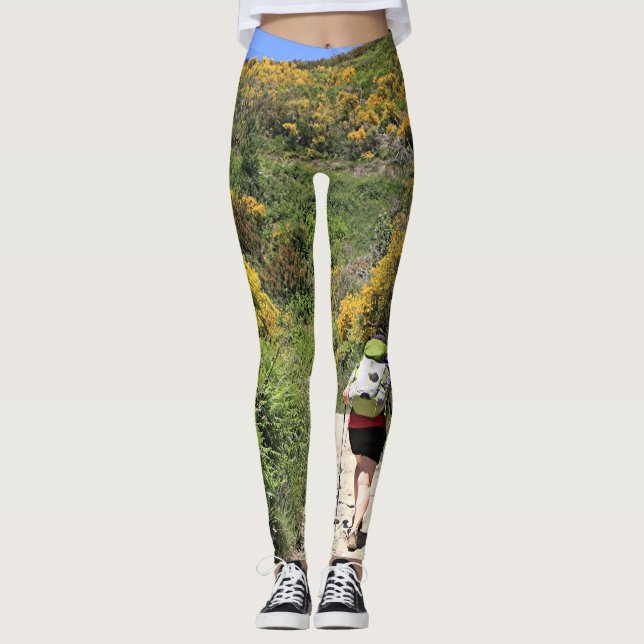 El Camino, Molinaseca to O'Cebreiro, Spain Leggings (Front)