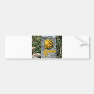 El Camino shell and arrow sign, Spain Bumper Sticker