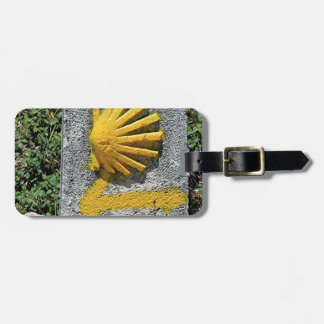 El Camino shell and arrow sign, Spain Luggage Tag
