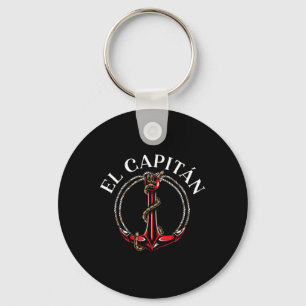 El Capitan Anchor Boat Ship Captain Skipper Sailor Keychain