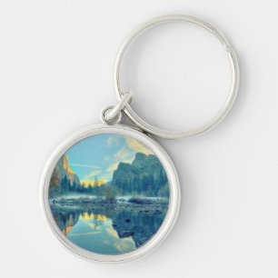 El Capitan and Three Brothers Reflection Keychain
