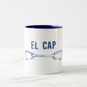 El Capitan Climbing Quickdraw Two-Tone Coffee Mug
