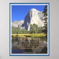 EL CAPITAN - Deutéronome 32:4 POSTER PRINT