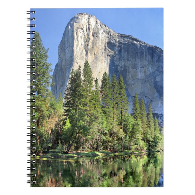 El capitan Over the Merced River - Yosemite Valley Notebook (Front)